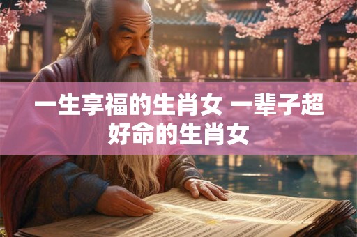 一生享福的生肖女 一辈子超好命的生肖女