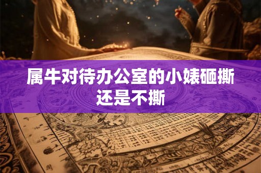 属牛对待办公室的小婊砸撕还是不撕