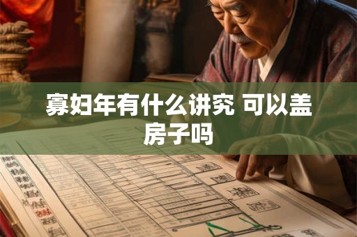 寡妇年有什么讲究 可以盖房子吗 寡妇年有什么讲究 可以盖房子吗