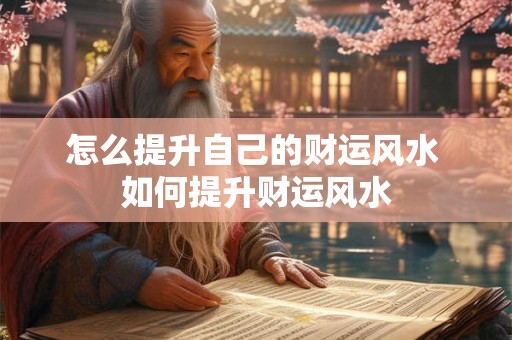 怎么提升自己的财运风水 如何提升财运风水