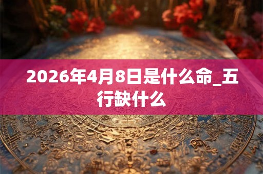 2026年4月8日是什么命_五行缺什么