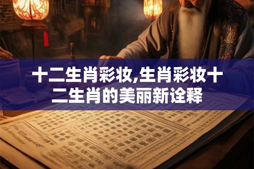 十二生肖彩妆,生肖彩妆十二生肖的美丽新诠释