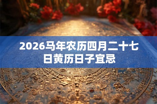 2026马年农历四月二十七日黄历日子宜忌