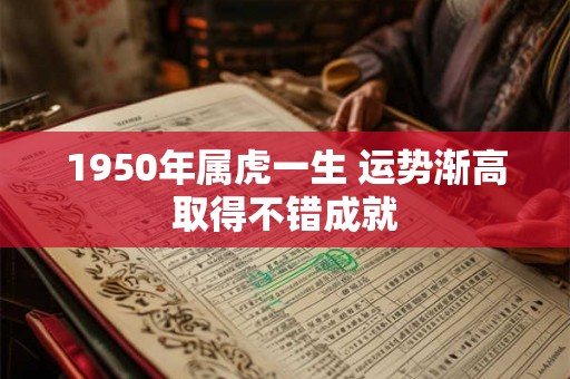 1950年属虎一生 运势渐高取得不错成就