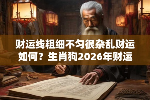 财运线粗细不匀很杂乱财运如何？生肖狗2026年财运如何？