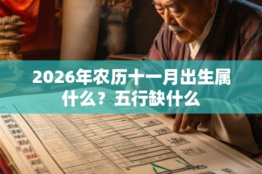 2026年农历十一月出生属什么?五行缺什么 2026年农历十一月出生属什么?五行缺什么