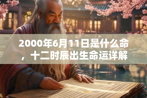 2000年6月11日是什么命，十二时辰出生命运详解