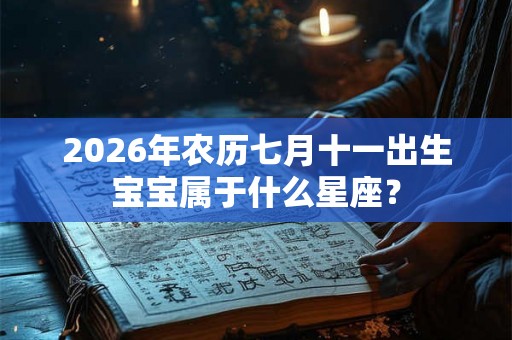 2026年农历七月十一出生宝宝属于什么星座？