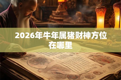 2026年牛年属猪财神方位在哪里
