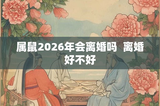 属鼠2026年会离婚吗  离婚好不好