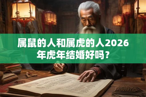 属鼠的人和属虎的人2026年虎年结婚好吗？
