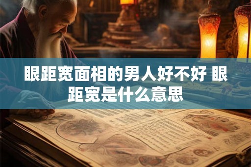 眼距宽面相的男人好不好 眼距宽是什么意思