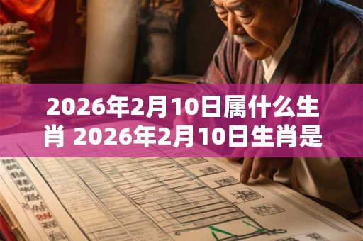 2026年2月10日属什么生肖 2026年2月10日生肖是什么