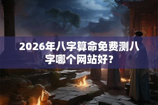 2026年八字算命免费测八字哪个网站好？