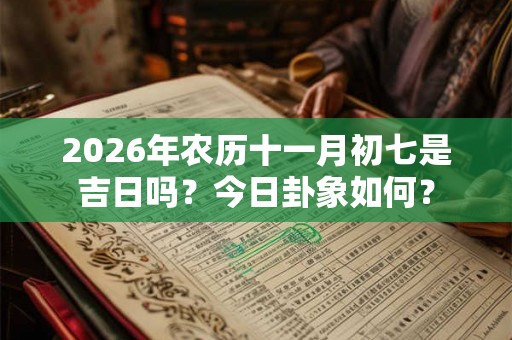 2026年农历十一月初七是吉日吗？今日卦象如何？