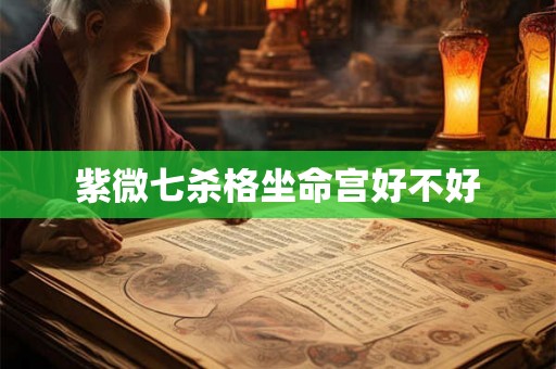 紫微七杀格坐命宫好不好