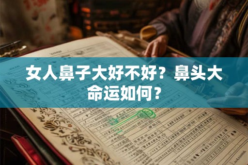 女人鼻子大好不好?鼻头大命运如何? 女人鼻子大好不好?鼻头大命运如何?