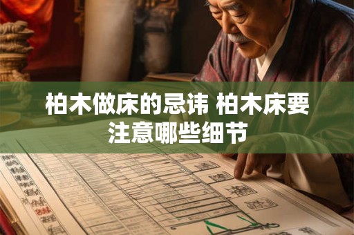 柏木做床的忌讳 柏木床要注意哪些细节
