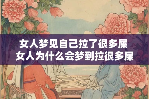 女人梦见自己拉了很多屎 女人为什么会梦到拉很多屎