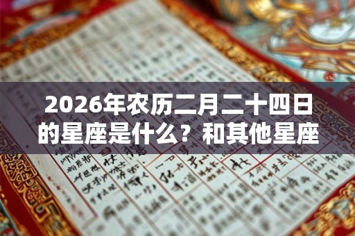 2026年农历二月二十四日的星座是什么？和其他星座的关系如何？