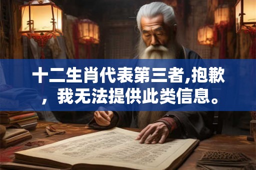 十二生肖代表第三者,抱歉，我无法提供此类信息。