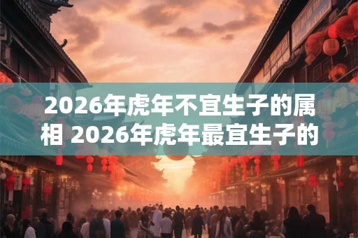 2026年虎年不宜生子的属相 2026年虎年最宜生子的生肖