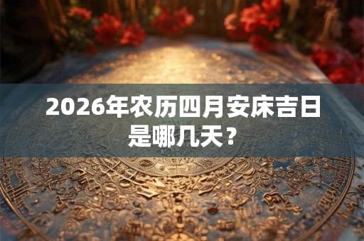 2026年农历四月安床吉日是哪几天？