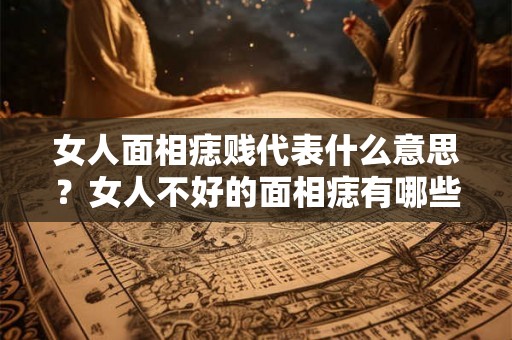 女人面相痣贱代表什么意思？女人不好的面相痣有哪些？