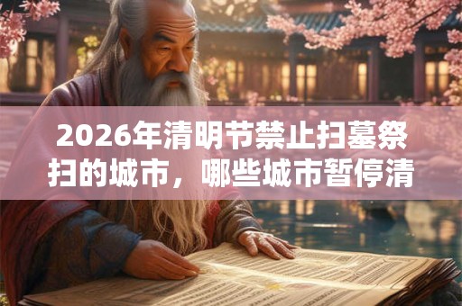 2026年清明节禁止扫墓祭扫的城市,哪些城市暂停清明节扫墓? 2026年清明节禁止扫墓祭扫的城市,哪些城市暂停清明节扫墓?