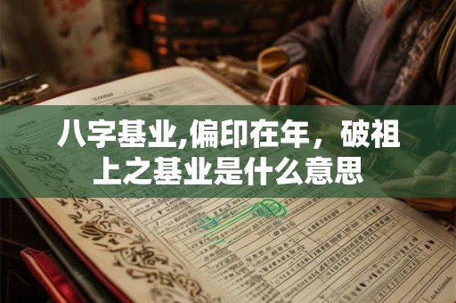 八字基业,偏印在年，破祖上之基业是什么意思