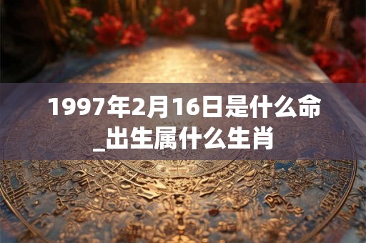 1997年2月16日是什么命_出生属什么生肖