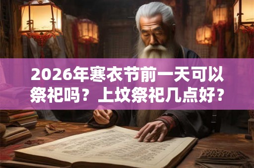 2026年寒衣节前一天可以祭祀吗？上坟祭祀几点好？