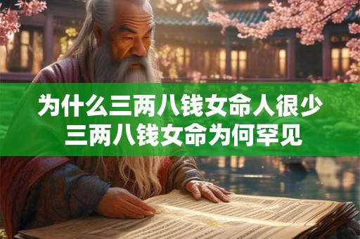 为什么三两八钱女命人很少 三两八钱女命为何罕见