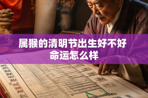 属猴的清明节出生好不好 命运怎么样 属猴的清明节出生好不好 命运怎么样