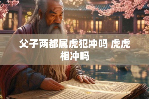父子两都属虎犯冲吗 虎虎相冲吗