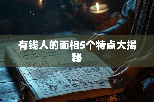 有钱人的面相5个特点大揭秘