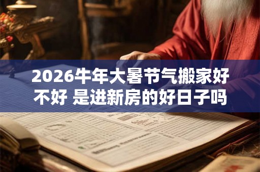 2026牛年大暑节气搬家好不好 是进新房的好日子吗 2026牛年大暑节气搬家好不好 是进新房的好日子吗