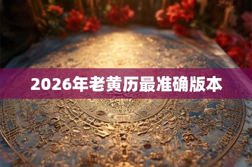 2026年老黄历最准确版本