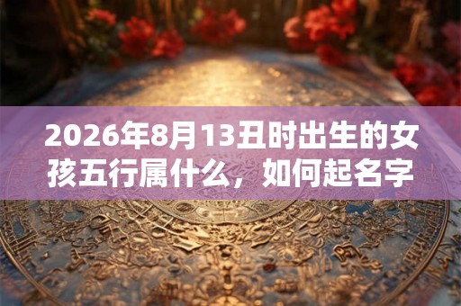 2026年8月13丑时出生的女孩五行属什么，如何起名字