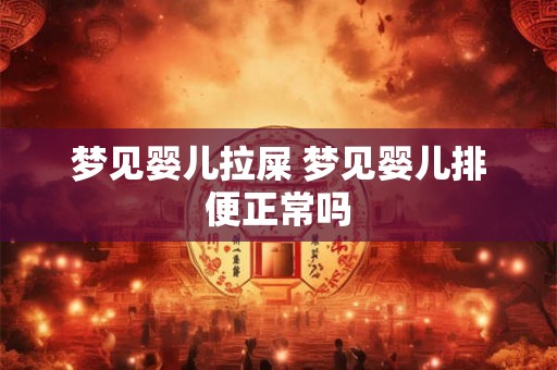 梦见婴儿拉屎 梦见婴儿排便正常吗 梦见婴儿拉屎 梦见婴儿排便正常吗