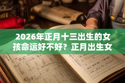 2026年正月十三出生的女孩命运好不好？正月出生女孩命不好？