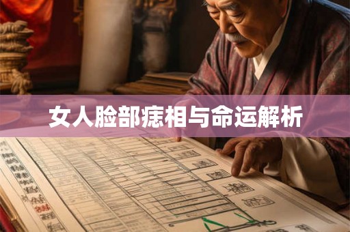 女人脸部痣相与命运解析
