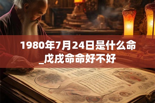 1980年7月24日是什么命_戊戌命命好不好 1980年7月24日是什么命_戊戌命命好不好