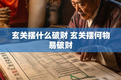 玄关摆什么破财 玄关摆何物易破财