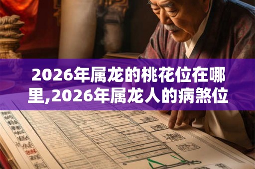 2026年属龙的桃花位在哪里,2026年属龙人的病煞位
