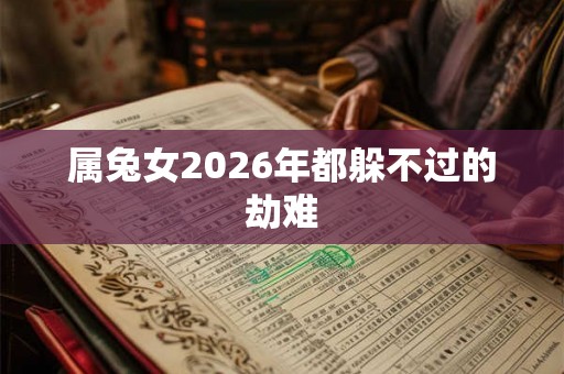 属兔女2026年都躲不过的劫难
