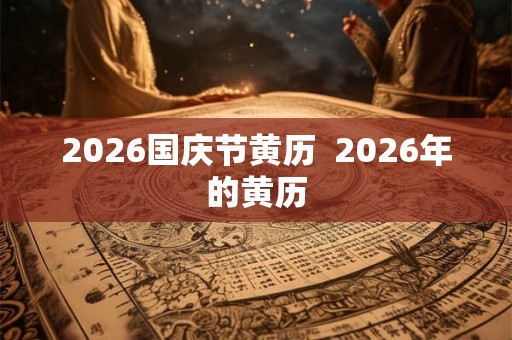 2026国庆节黄历  2026年的黄历