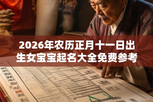 2026年农历正月十一日出生女宝宝起名大全免费参考