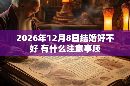 2026年12月8日结婚好不好 有什么注意事项 2026年12月8日结婚好不好 有什么注意事项