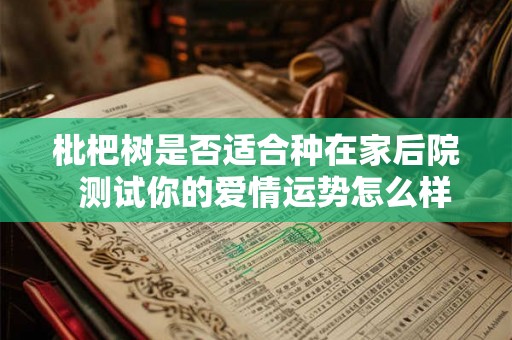 枇杷树是否适合种在家后院  测试你的爱情运势怎么样